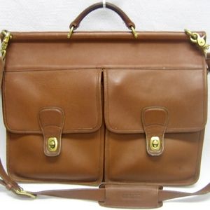 Vtg Coach Swag Bag Leather Satchel Briefcase